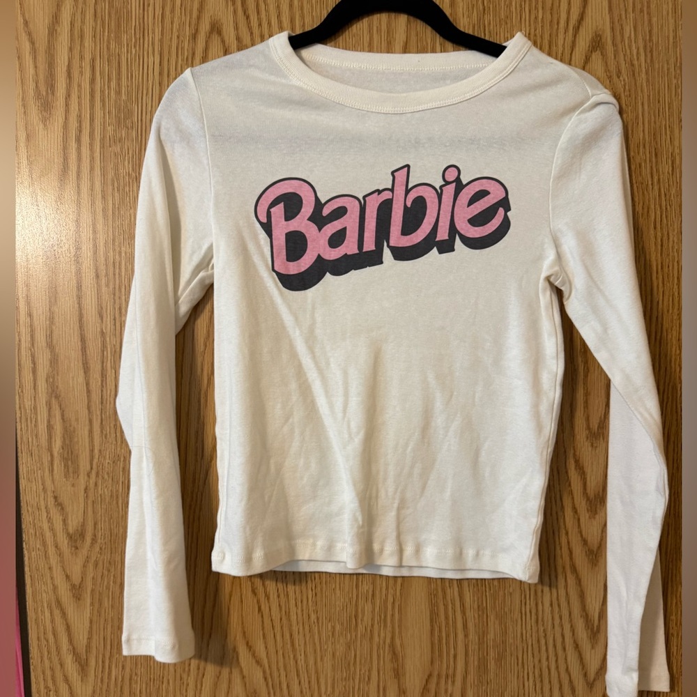 Barbie Long Sleeve Cream Shirt